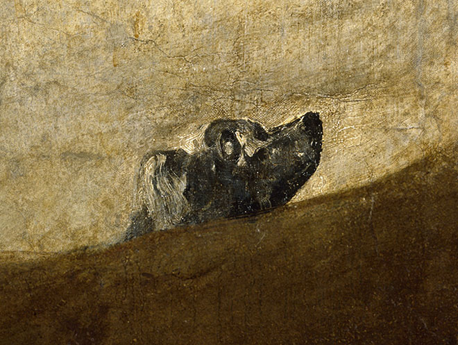 Francisco Goya, Cane interrato nella rena