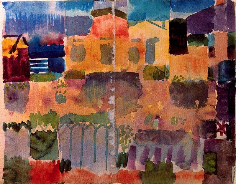 Paul Klee, Giardino a Saint-Germain, quartiere europeo di Tunisi, 1914